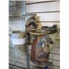 Image 1 : HANDMADE POTTERY MUGS, 4 MUGS - 2 W/ FACES