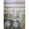 Image 2 : CRYSTAL BOWL ON STAND, SALT AND PEPPER, AND VASE