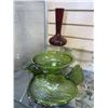 Image 2 : CRYSTAL BOWL ON STAND, SALT AND PEPPER, AND VASE