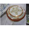 Image 2 : ANTIQUE ENGLISH PLATTER, HAND PAINTED DRESSER, DISH, AND FIGURE