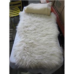 SHEEP SKIN AND WOOL BLANKET