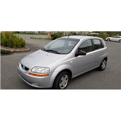 2007 PONTIAC WAVE, HATCHBACK, MANUAL, 167538KM WITH KEY AND REGISTRATION