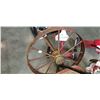 Image 1 : ANTIQUE WAGON WHEEL STEEL W/ AXEL
