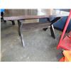 Image 2 : MODERN DINING TABLE, CRACKED LEG