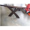 Image 3 : MODERN DINING TABLE, CRACKED LEG