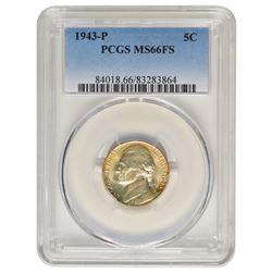 1943-P Jefferson Nickel PCGS MS66FS
