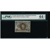 Image 1 : 5 Cent Second Issue Fractional Note PMG 64EPQ
