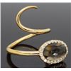 Image 6 : 18KT Yellow Gold 1.80ct Smokey Quartz and Diamond Ring