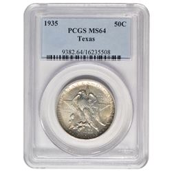 1935 Texas Commemorative Half Dollar PCGS MS64