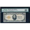 Image 1 : 1928 $20 Gold Certificate PMG 40EPQ
