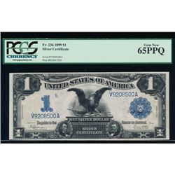 1899 $1 Black Eagle Silver Certificate PCGS 65PPQ