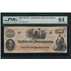 Image 1 : 1862-63 $100 Confederate States of America Note PMG 64
