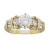 Image 4 : 14KT Yellow Gold 1.31ctw Diamond Ring