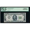 Image 1 : 1934 $100 Kansas City Federal Reserve Note PCGS 63PPQ