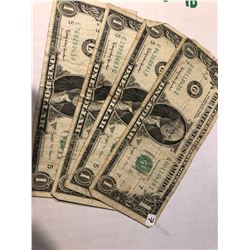 4 Total 1963 Joseph W Barr Bills assorted Grades