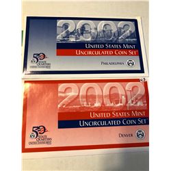 2002 P D US Mint Set in Original Packages