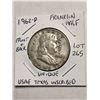 Image 1 : Very Unique Inscribed 1962 D Silver Franklin Half Dollar USAF TEXAS