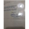 Image 2 : Rare 1965 Signed Robert F Kennedy Letter on US Senate Letterhead with Envelope