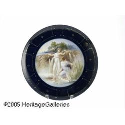A CONTINENTAL PORCELAIN PLATTER RB. Block & Co., 