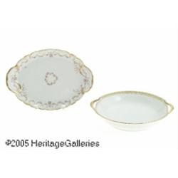 TWO FRENCH PORCELAIN ITEMS RLimoges, c.1890 R RIn