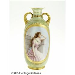 A CONTINENTAL PORCELAIN VASE RPhilip Rosenthal & 