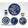 Image 1 : SIX FLOW BLUE PORCELAIN ITEMS RVarious makers, va