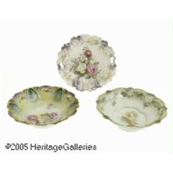 THREE GERMAN PORCELAIN ITEMS RR.S. Prussia, c.189