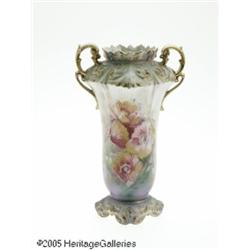 A GERMAN PORCELAIN VASE RR.S. Prussia, c.1890 R R