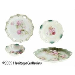 FOUR GERMAN PORCELAIN ITEMS RR.S. Prussia, c.1890