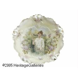 A GERMAN PORCELAIN PORTRAIT BOWL RR.S. Prussia, c