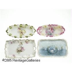 FOUR GERMAN PORCELAIN PIECES RR.S. Prussian, c.18