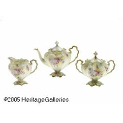 AN ASSORTMENT OF GERMAN PORCELAIN SERVING PIECES 