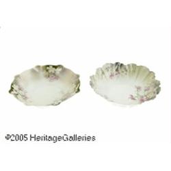TWO CONTINENTAL PORCELAIN BOWLS RR. S. Prussia, c