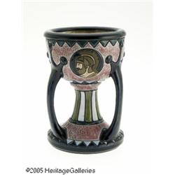 A CONTINENTAL POTTERY CHALICE RAmphora Work, c.19