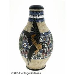 A DECORATED PORCELAIN AMPHORA RMaker unknown, c.1
