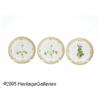 Image 1 : THREE 'FLORA DANICA' BREAD AND BUTTER PLATES RRoy