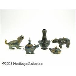 A GROUP OF CLOISONNE ITEMS RMakers unknown, Twent