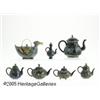 Image 1 : SEVEN CLOISONNE TEAPOTS RMakers unknown, c.1900 R