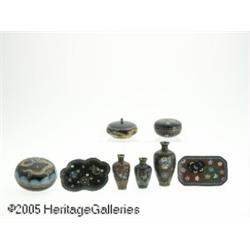 A GROUP OF CLOISONNE ITEMS RMakers unknown, c.190
