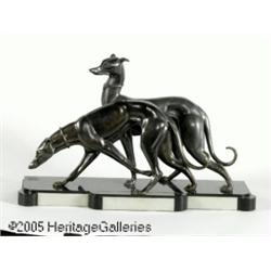 A FRENCH ART DECO FIGURAL GROUPING RIvan René Roc