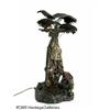 Image 1 : A VIENNESE BRONZE LAMP RBergman, c.1890 R RThe pl