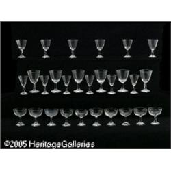 A TWENTY-EIGHT PIECE SET OF CONTINENTAL GLASS STE