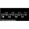 Image 1 : EIGHT GLASS TUMBLERS RKosta, c.1950 R RThe slight