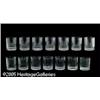 Image 1 : FOURTEEN GLASS TUMBLERS RKosta, c.1950 R RThe cyl