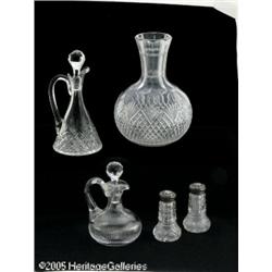 A COLLECTION OF AMERICAN BRILLIANT CUT GLASS ITEM