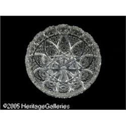 AN AMERICAN BRILLIANT CUT GLASS BOWL RMaker unkno