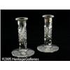 Image 2 : A PAIR OF AMERICAN BRILLIANT CUT GLASS CANDLESTIC