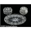 Image 1 : AN AMERICAN BRILLIANT CUT GLASS DRESSER SET RHawk