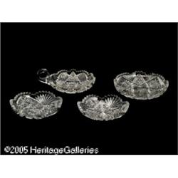 THREE AMERICAN BRILLIANT CUT GLASS ITEMS RAverbec