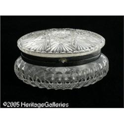 AN AMERICAN BRILLIANT CUT GLASS JEWEL BOX RMaker 